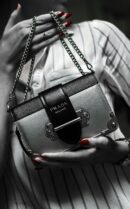 Sac en cuir noir