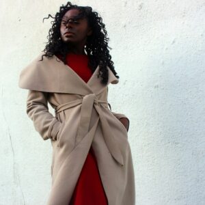 Manteau portefeuille en laine