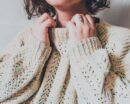 Pull en maille torsadée